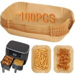 Papier cuisson air fryer100 pices 22x14x45cm cuisson paper liner