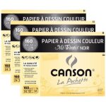 Papier � dessin - canson - mi - teintes - 160g - 320 x 240 mm - lot de 3 pochettes
