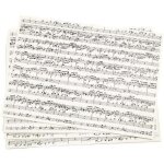 Papier kraft imprimé - paper concept - a4 21x30 cm - notes de musique - 10 feuilles - 100 gr Papier kraft imprimé - paper concept - a4 21x30 cm - notes de musique - 10 feuilles - 100 gr