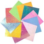 Papier origami - non sp�cifi� - 100 pcs - 10 couleurs - 15 x 15 cm - brillant