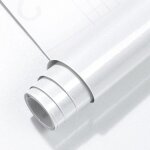 Papier peint autocollant effet paillettes - vetobiol - 40x300 cm - blanc nacr� - vinyle - effet paillettes ...