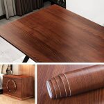 Papier peint bois brun papier adh�sif pour meuble bois pour porte table cuisine chambre salon bureau ...