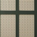 Papier peint - fine decor - cannage panneau noir - imitation bois - int�rieur - 10m x 52cm