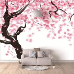 Papier peint chambre denfant cerisier rose 400x280cm mural enfant chambre garcon fille ado décoration ... Papier peint chambre denfant cerisier rose 400x280cm mural enfant chambre garcon fille ado décoration ...