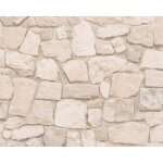 Papier peint - dekora - natur 6 - beige - 1005 m x 053 m - imitation pierre et brique