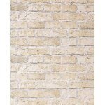 Papier peint design vintage rustique edem 583 - 20 aspect mur de briques bricks brix beige sable.