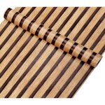 Papier peint - effet bois - beige marron - 0. 45x10m - pvc - moderne