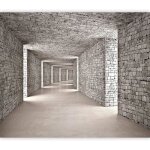 Papier peint intiss 3d tunnel 300x210 cm dcoration murale xxl poster tableaux muraux tapisserie photo ...