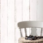 Papier peint intiss� bois effet lazure 1005 x 52cm blanc