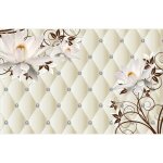Papier peint photo intissé - (184397) - dimants fleurs de la tête de lit blanche - 350x260cm - 7 lés ... Papier peint photo intissé - (184397) - dimants fleurs de la tête de lit blanche - 350x260cm - 7 lés ...