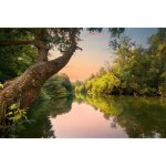 Papier peint photo intiss� - (205206) - r�flexion du lac - 300x223cm - 6 l�s - mural poster g�ant xxl ...