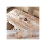 Papier peint vinyle autocollant - veelike - bois brun gris effet vintage - 40x300 cm - imperm�able - ...
