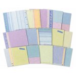 Papier scrapbooking ? assortiment 30 feuilles ? 305 x 305 cm ? motifs pastel