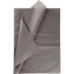 Papier de soie - diffrents coloris - 50 x 70 cm - 10 feuilles - gris fonc - mixte