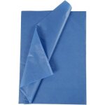 Papier de soie - 50 x 70 cm - 10 feuilles - couleur bleu