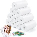 Papier thermique pour appareils photo instantans pour enfants 10 rouleaux papier autocollant imprimante ...