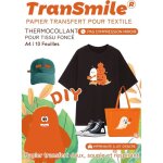 Papier transfert tee - shirt / textiles noirs et fonc�s a4 * 10 feuilles papier transfert thermocollant ...
