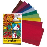 Papier transparent vitrail 10 couleur 20x30cm 42g / m2 class. 10 feuilles