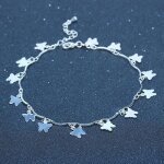 Chaine de cheville - mode - argenté - cadeau saint valentin - bijou femme - simple et Élégant Chaine de cheville - mode - argenté - cadeau saint valentin - bijou femme - simple et Élégant