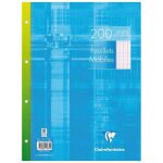 Feuillets mobiles - clairefontaine - 24x32 cm - 200 pages - 90 g / m� - blanc