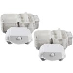 Paquet de 20 casseroles � oeufs en fibre de p�te oeufs blancs bo�te de stockage doeufs 6 compartiments ...