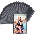 Paquet de 24 cadres photo magntiques pour 4'' x 6'', pochette photo pour rfrigrateu et surfaces mtalliques ...