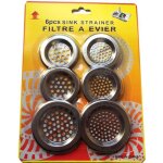 Paquet de 6 grilles filtre � �vier - grande et petite taille assortie - facile � utiliser - ne rouille ...