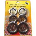 Paquet de 6 grilles filtre � �vier lavabo �conomie
