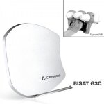 Parabole - cahors - bisat g3c - multisatellite - 3 lnb - couleur gris Parabole - cahors - bisat g3c - multisatellite - 3 lnb - couleur gris