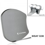 Parabole fibre - cahors - bisat g3b - multisatellite - gris - 3 lnb Parabole fibre - cahors - bisat g3b - multisatellite - gris - 3 lnb