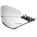 Parabole multisatellite - cahors - big bisat - rception simultane de 8 satellites - blanc