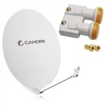 Parabole satellite - cahors - smc 80cm - lnb monobloc twin - couleur blanche - 10 ans de garantie Parabole satellite - cahors - smc 80cm - lnb monobloc twin - couleur blanche - 10 ans de garantie