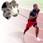Parachute de rsistance - non spcifi - 56 pouces - couleur noire - fitness - entranement de vitesse ...