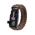 Paracord bracelet de camping démarreur boussole silex feu sifflet kit de survie engrenage Paracord bracelet de camping démarreur boussole silex feu sifflet kit de survie engrenage