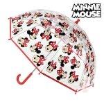 Parapluie - minnie mouse - bulle transparent - � 45 cm - manuel - multicolore