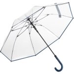 Parapluie canne transparent - fare - fp7112 - automatique - bleu marine - 8 panneaux