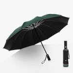 Parapluie - funmoon - femme coupe vent invers� pliant automatique avec lampe de poche led - 98307