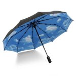Parapluie funmoon hommes et femmes double couche automatique - protection contre la pluie - pliant coupe ...