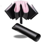 Parapluie invers coupe vent anti uv pliage automatique bande rflchissante la nuit - funmoon