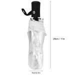 Parapluie invers transparent triple pliant grande surface automatique rsistant mode design lgant ...