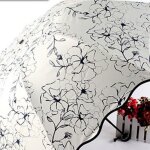 Parapluie pliable anti - uv pour femmes - funmoon - fleurs chic - coupe - vent et compact - belle fleur ...