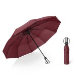 Parapluie pliant funmoon luxe en forme dos rouge - pour homme et femme
