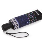 Isotoner parapluie solide ultra - dperlant large couverture ouverture / fermeture auto patchwork rayure ...