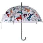 Parapluie transparent chiens et chats