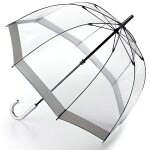 Parapluie cloche transparent argent� birdcage fulton