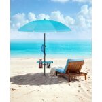 Parasol  160 cm, upf 50 + , inclinaison de 30 des 2 cts, hauteur rglable, crochets, adapt pour ...