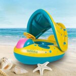 Parasol baignoire bou�e gonflable b�b� enfant solaire anti - uv avec volant
