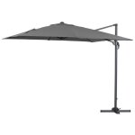 Parasol jardin dport sun 3 - 3 x 3 m - gris