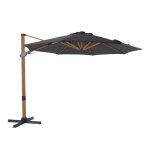 Parasol déporté - axi - cyrus premium - rectangulaire Ø 300cm - aluminium - marron / gris Parasol déporté - axi - cyrus premium - rectangulaire Ø 300cm - aluminium - marron / gris