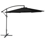 Parasol d�port� oahu rond 3m de diam�tre noir